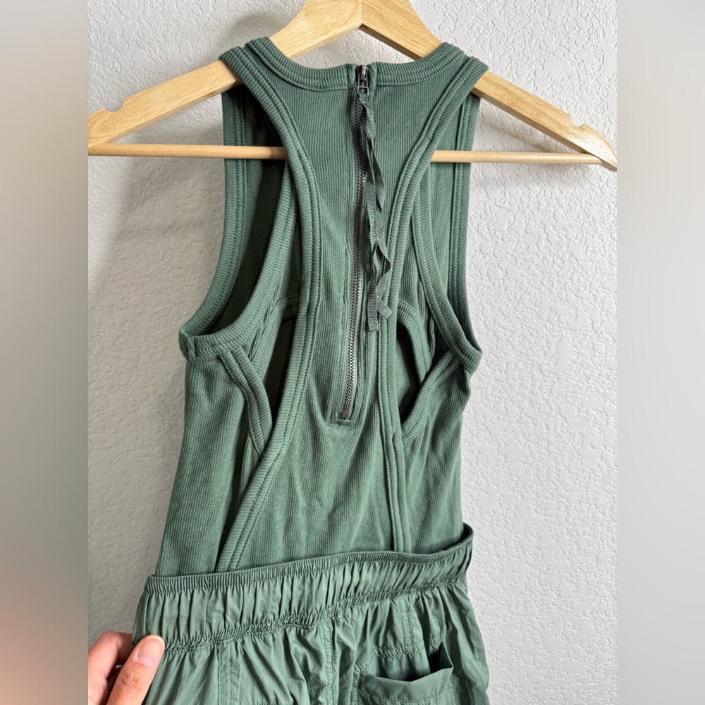 Anthropologie Olive Green Utility Jumpsuit - Picture 14 of 16